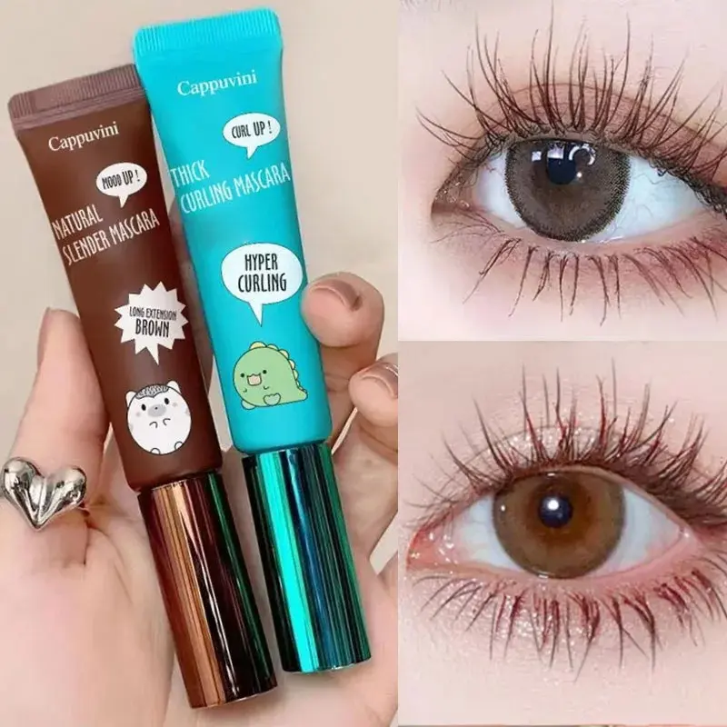 Cappuvini Thick Slender Mascara Long-lasting Curling Waterproof And Non-smudge Eyelashes Eye Makeup Mascara