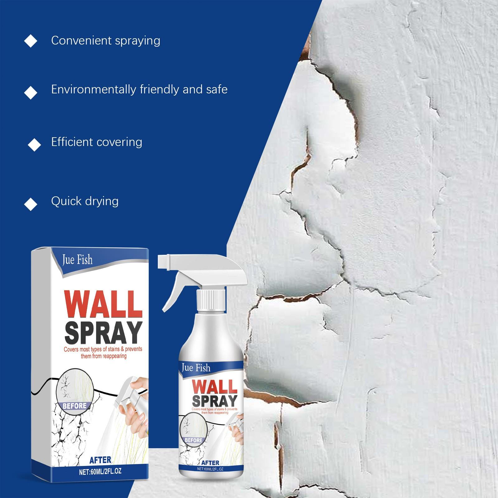 Jue Fish Wall Spray Paint Repair, Home Indoor Renovation, Moisture-Proof, Anti-Drop, Mold Removal, Direct Spray, Household Use