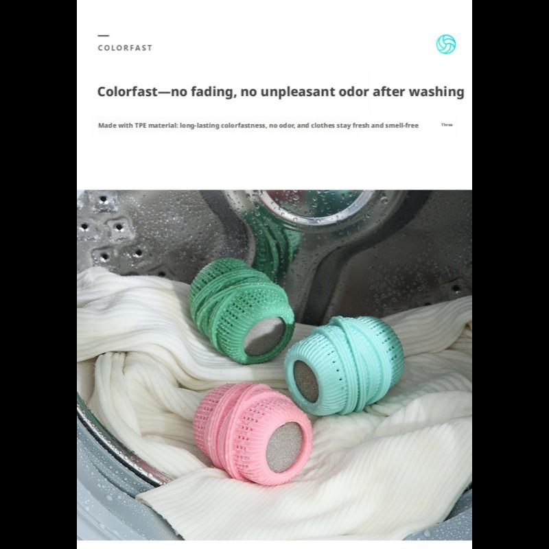 No More Hand-Tearing Filters! Ball Collection Bag for Washing Machine, Insert Into Drum, Wash 10 Times, Empty Once, Convenient Design