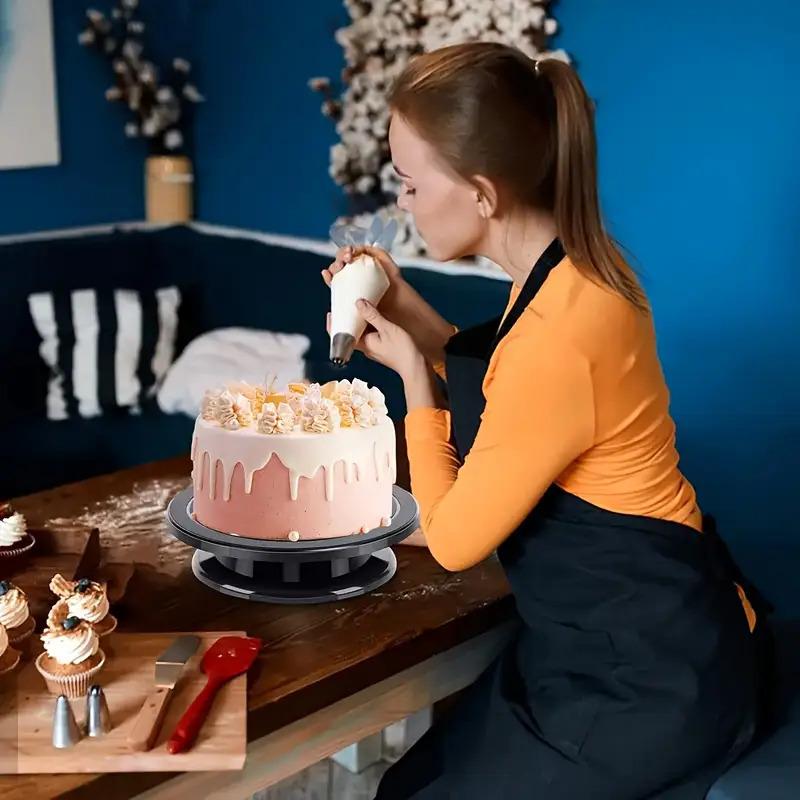 Cake Stand Rotating Dessert Display Rack, Durable Base and Smooth Rotation for Cake Decorating Baking Art Creation Kitchen Tool Party Cake Stand