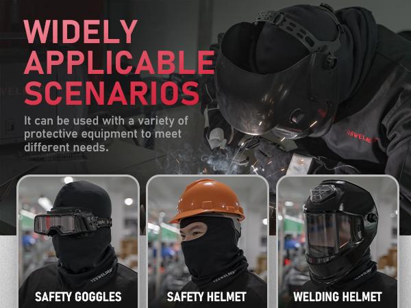 YESWELDER Flame Resistant Balaclava, (FR) Cotton Welding Face Mask, Full Face Mask Cover for Hunting Army Military Working (2 Packs)