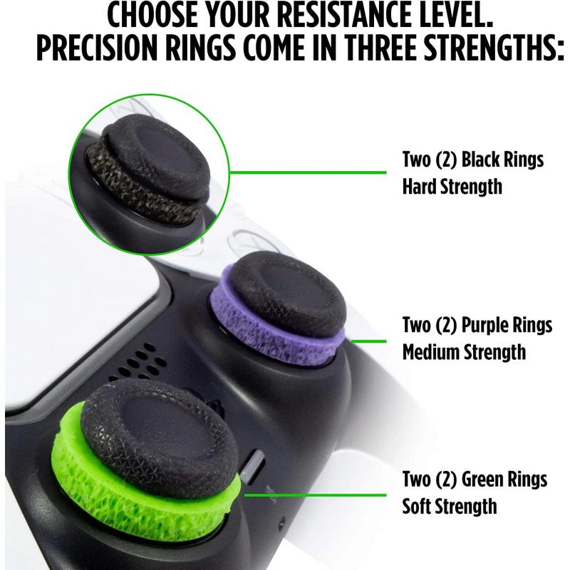 New Precision Finger Rings for Ps4, Ps5, Xbox One, Xbox, Switch Pro & Scuf Controllers, Finger Sleeves, // Colors, Aim Assist Controller Accessory