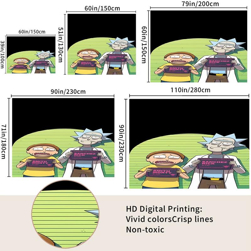 Rick And Morty Patterned Tapestries, Fashionable Room Flags, Unique Wall Art In The Living Room And Bedroom, Very Special Gifts Rick And Morty Patterned Tapestries, Fashionable Room Flags, Unique Wall Art In The Living Room And Bedroom, Very Special Gifts