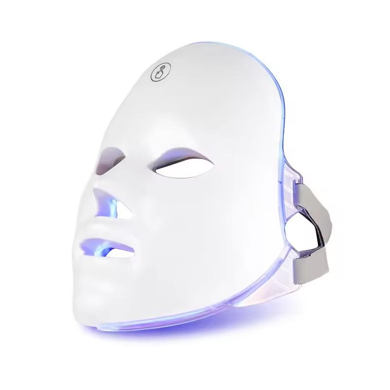 LED Facial Skin Care Mask, 7 Color LED Rechargeable Beauty Mask,  Ideal for Women & Girls