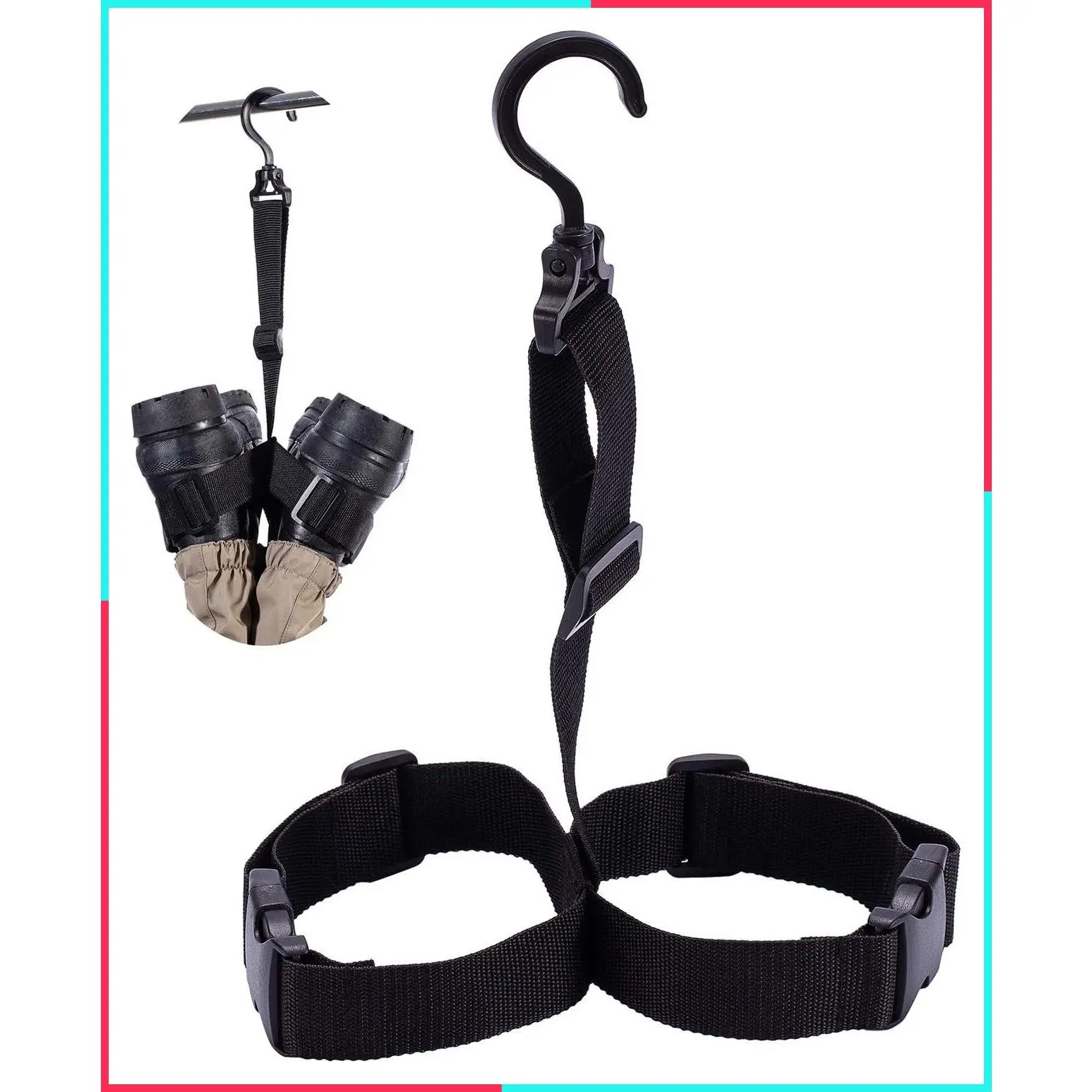 Adjustable Fishing Wader Boot Hanger Strap for Storage and Drying