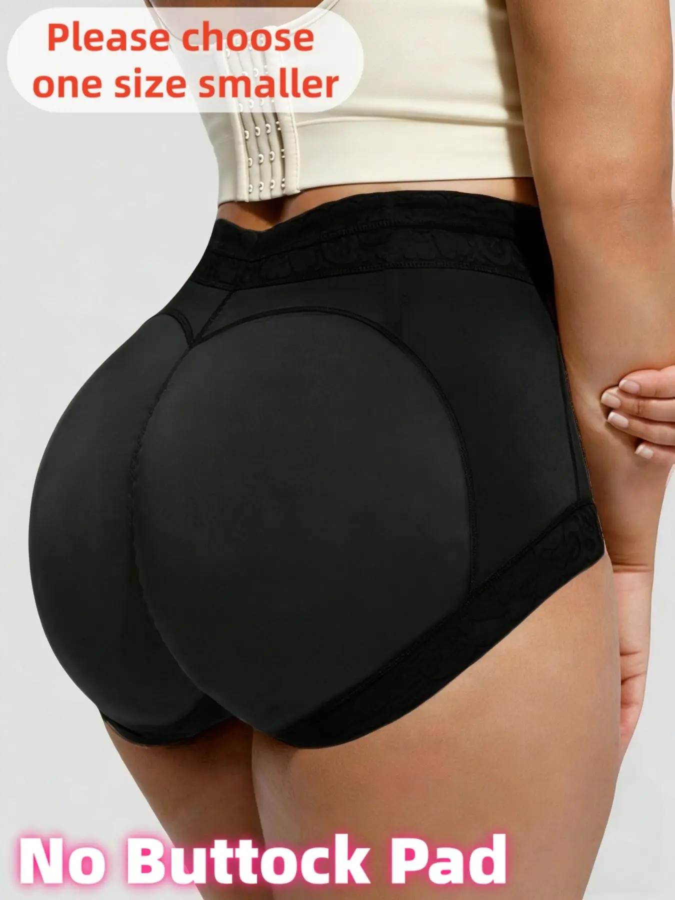 Women's 1 Pack High Waist Panty, Lace Trim Briefs, High Elasticity Briefs, Contour Stitched Butt-Lifting Panty with Anti-Slip Floral Waistband, Soft & Stretchy Sculpting Panties, Perfect for All-Day Comfort