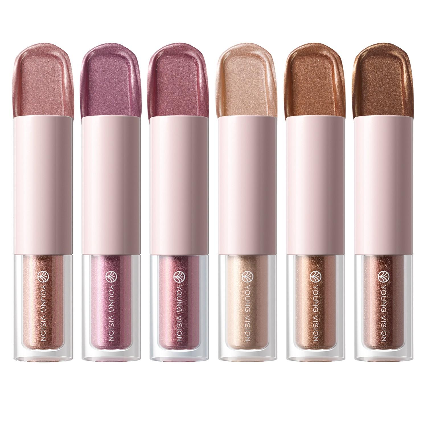 YOUNG VISION Liquid Eyeshadow, Fall Winter Warm Tone, Lightweight Long-Lasting Formula, Deep Eye Shadow Effect, Cosmetics