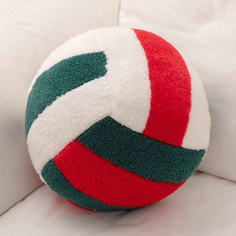 Volleyball Pillow Sports Pillows Volleyball Plush Pillow Sport Theme Fluffy Stuffed Throw Pillow Volleyball Room Decor Gift for Bedroom Decoration Supplies Soft Cushions