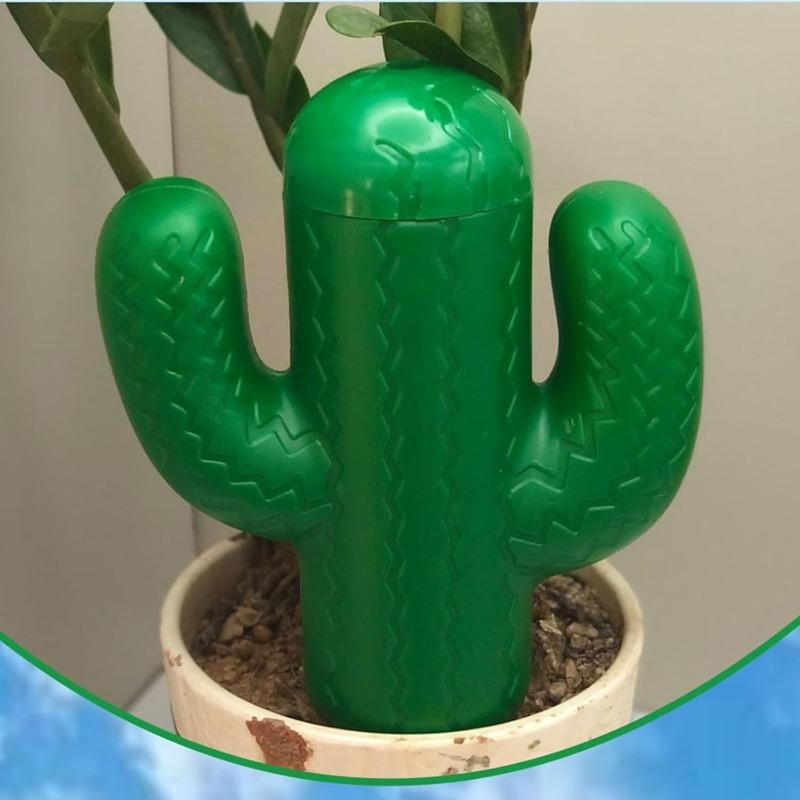 Creative Cactus-Shaped Automatic Watering Device for Flowers, Lazy Drip Irrigation for Home Gardens, Small Watering Equipment for Home Use, Business Trips, and Travel