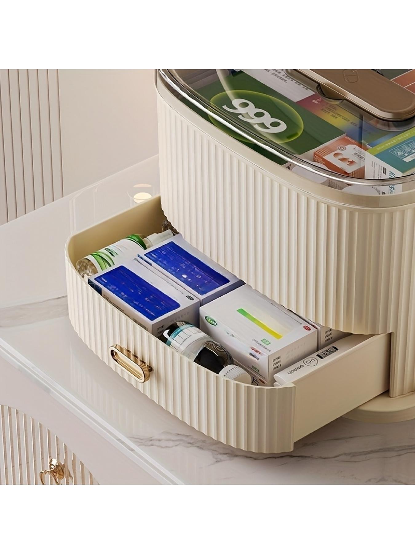 Hardware Thickened Large Clear Storage Box, Dustproof Flip Lid Organizer for Home Office Storage