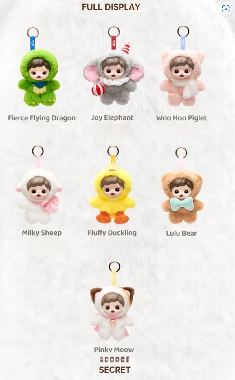 ZORAA Fluffy Cabin Series Plush Pendent Blind Box