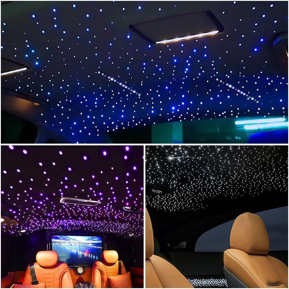16W Headliner Star Light Kit, 1000Pcs Ceiling Fiber Optic Lights APP/Remote Control Star Effect Music Mode RGBW Sound Activated for Car Roof Home Ceiling