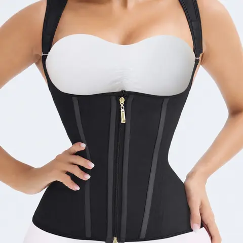 Women's Mesh Breathable Sport Waist Trainer, 15 Bone Corrective Backless Bra, Compression Belt, Yoga Waist Cincher, Daily Wear