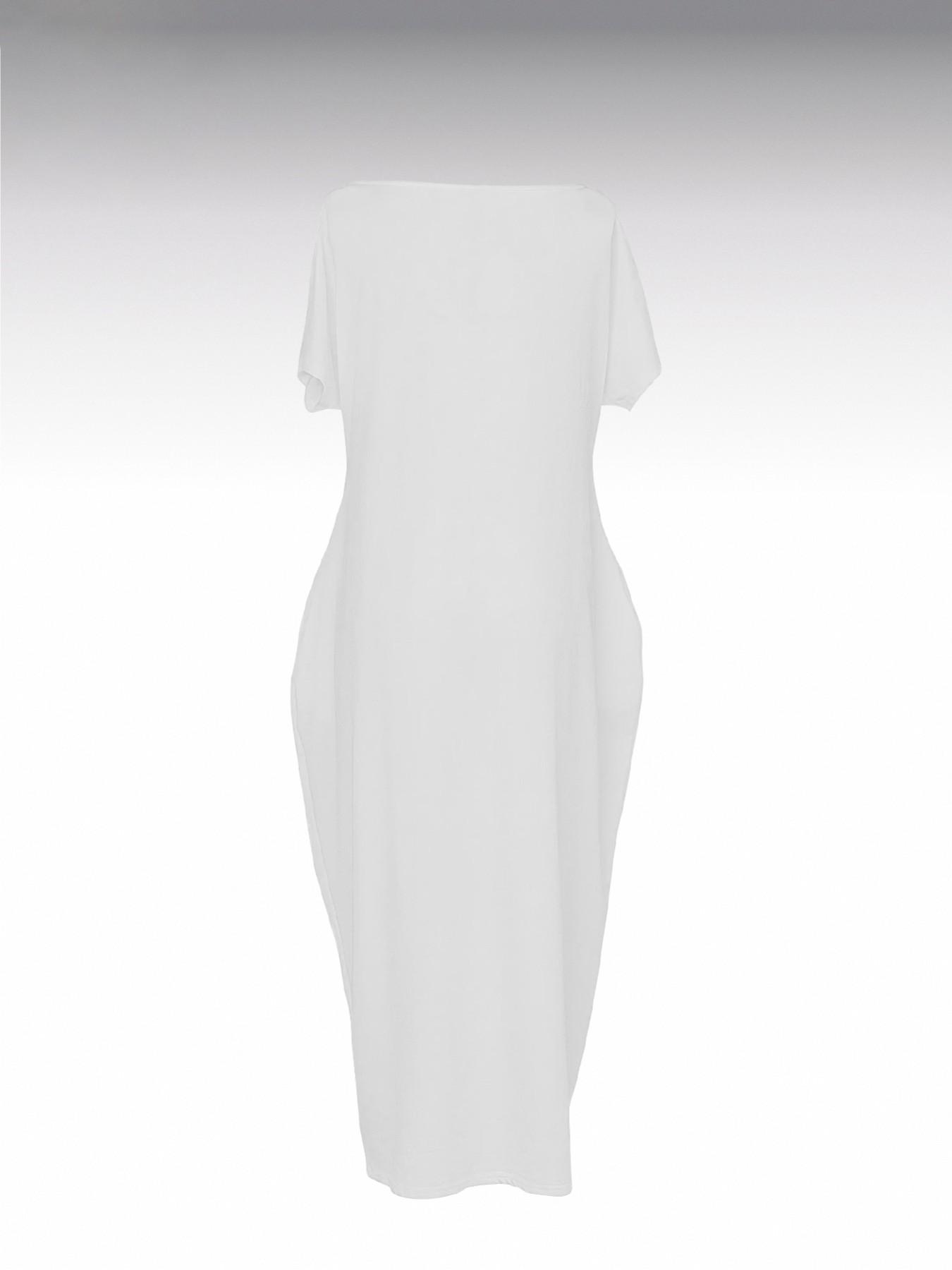 Women's Solid Color Casual Loose Batwing Sleeve Homewear Loungewear Dress, Comfortable Daily Wearing Nightdress, Versatile Ladies' Sleepwear for All Seasons