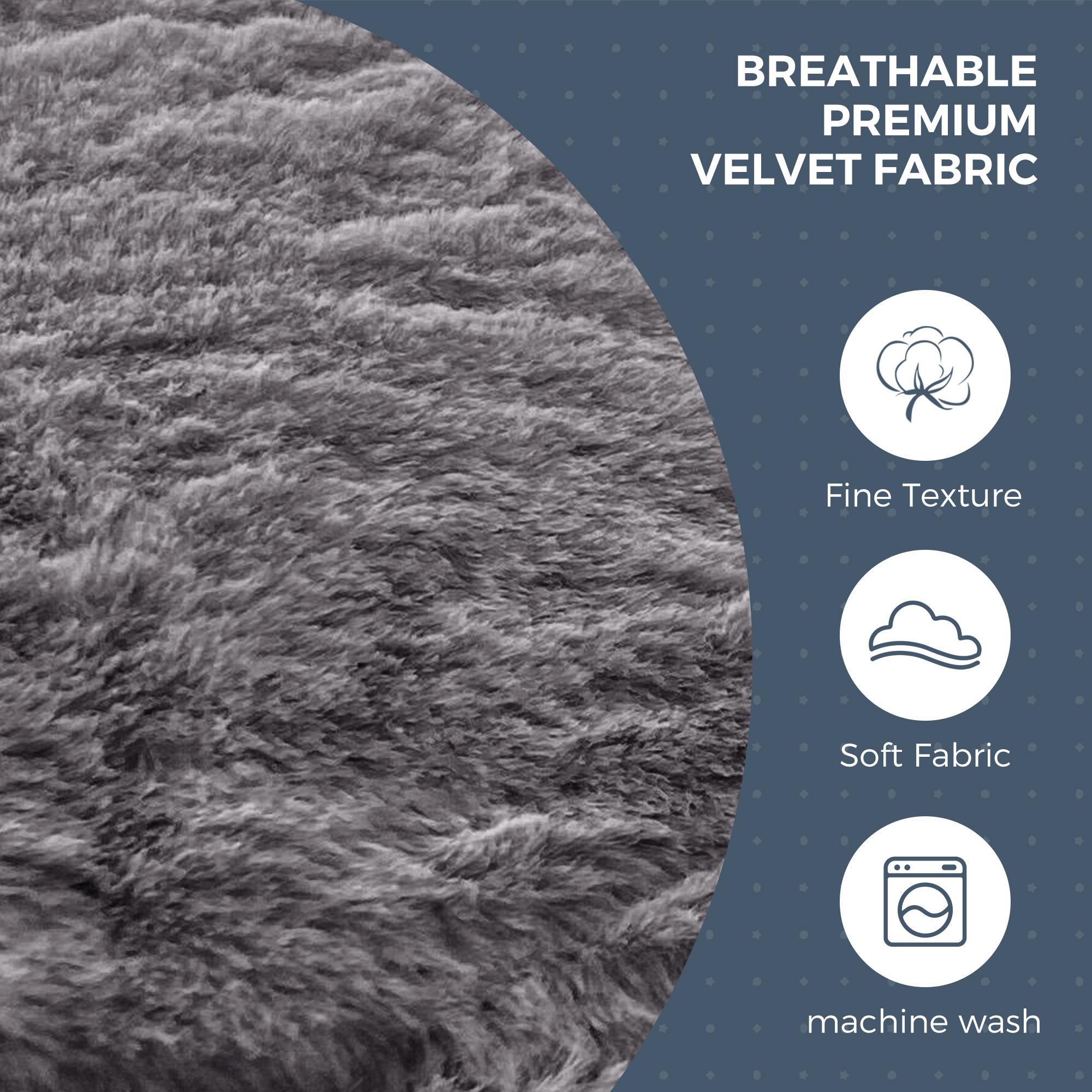 Maxyoyo Giant Faux Fur Bean Bag Chair - 2-in-1 Convertible Lounger & Floor Mattress Bed | Super Soft Foldable Lazy Chair for Living Room, Dorm & Apartment