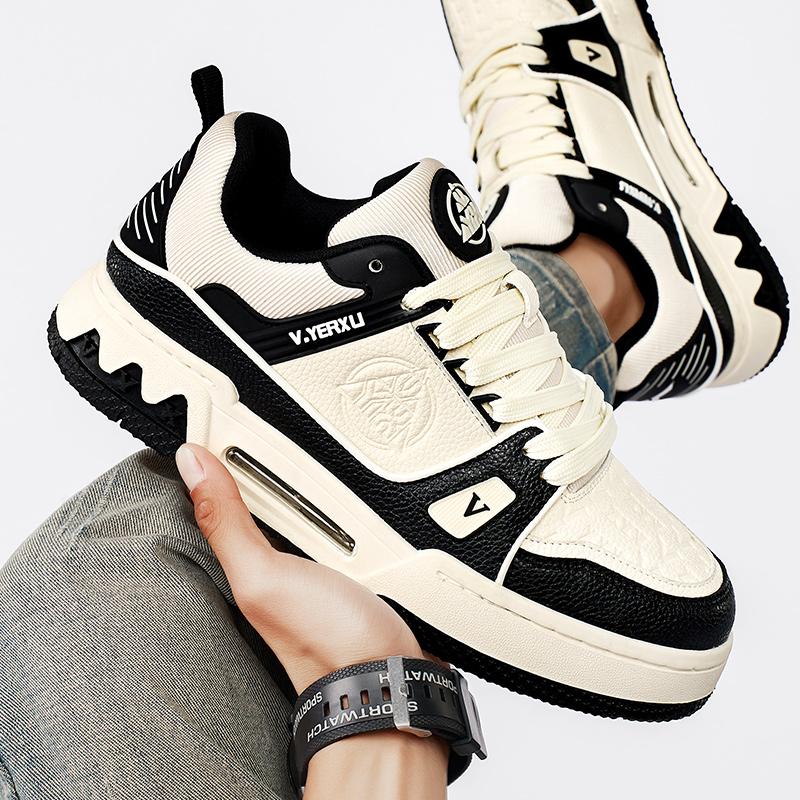 Bdhjydb Unisex Classic Low-Top Sneakers - PU Leather Lace-Up Athletic Casual Shoes with Synthetic Fabric, PU Sole for All-Seasons Comfort, Athletic Casual Sneakers