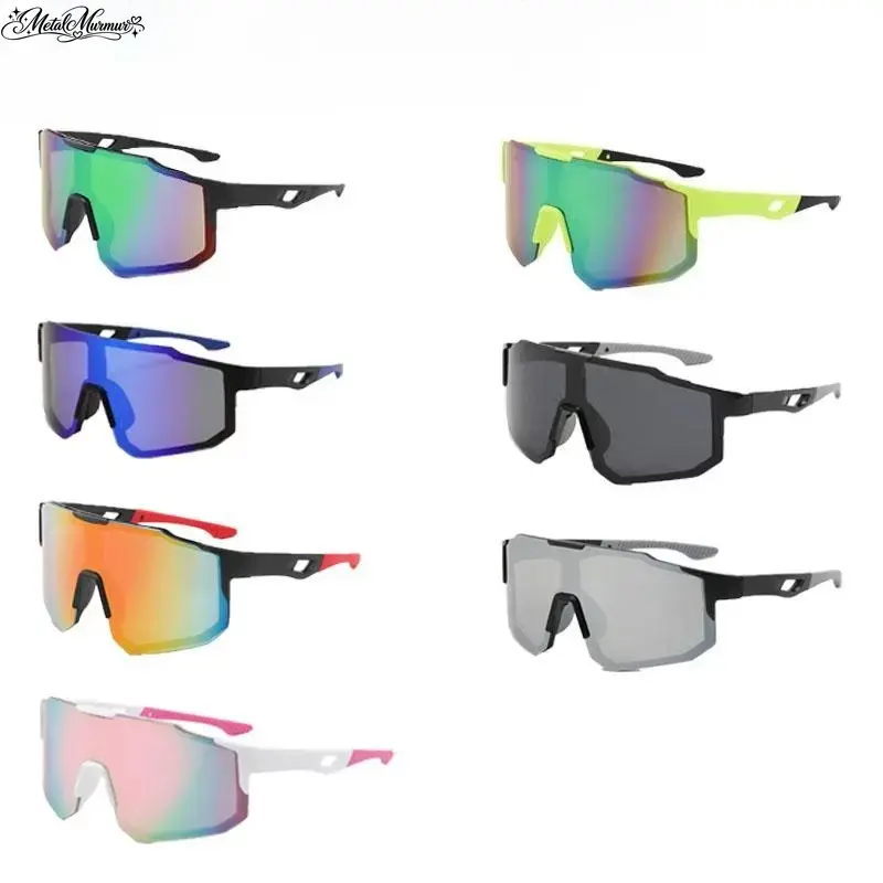 7 Pairs of Outdoor Sports Cycling Sunglasses, Windproof UV Protection, European & American Style Colorful Large Frame Shades for Men & Women, Perfect for Fishing, Travel & Cycling