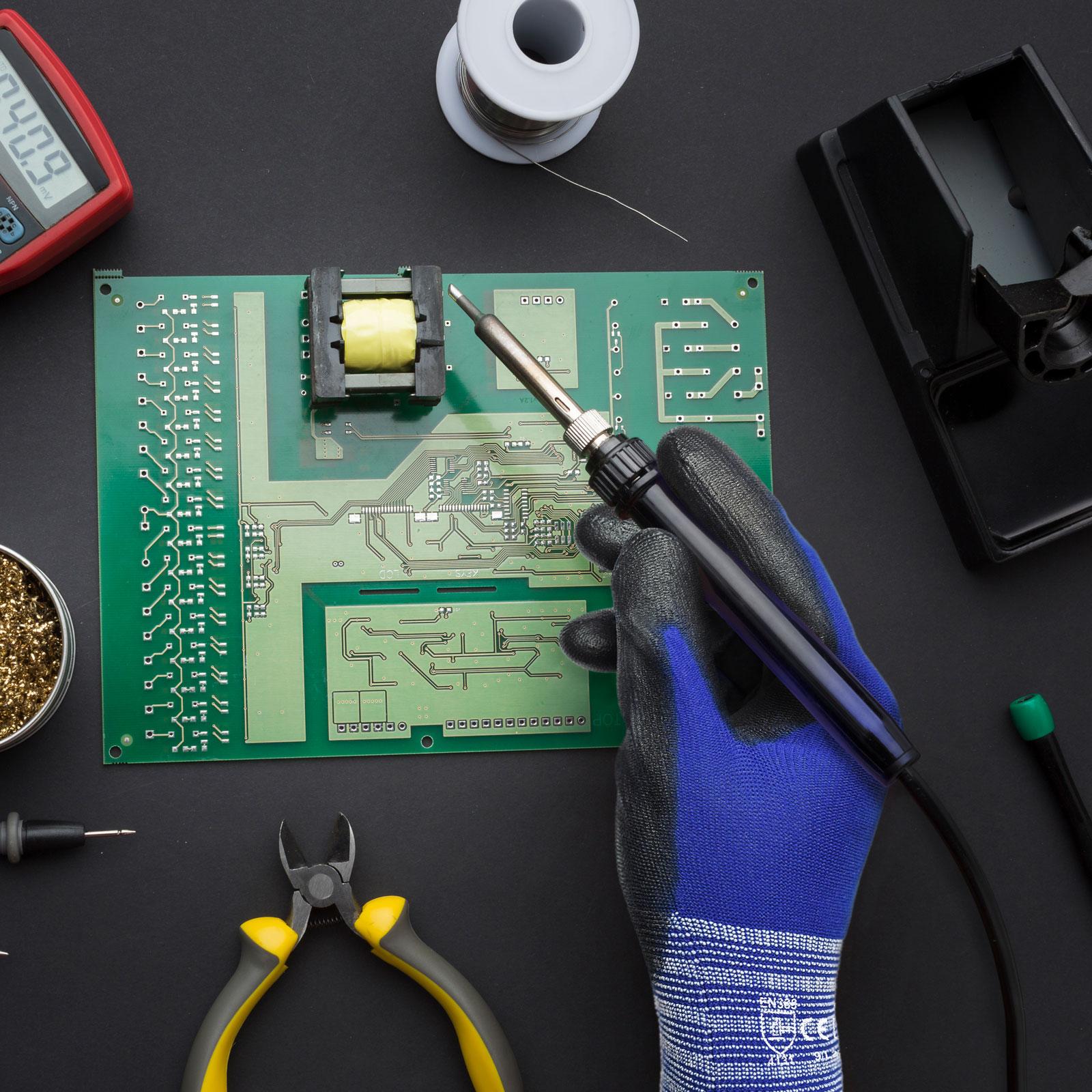 KAYGO Work Gloves PU Coated 12 Pairs, KG15P,Nylon Liner with Flexible Polyurethane Coating, Safety Work Gloves for DIY, Assembly, Warehouse, Light Duty Work