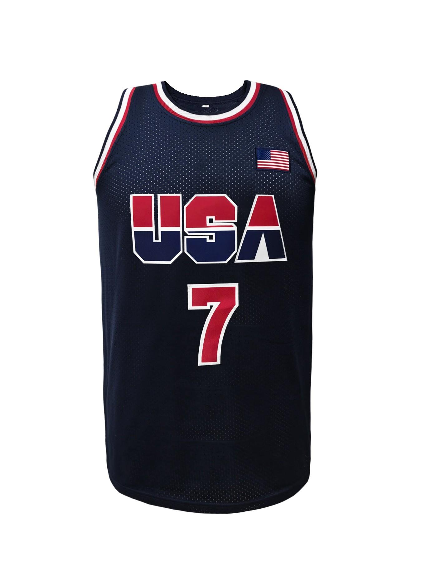 Iconic 90s USA #12 Stockton Retro Basketball Jersey | Embroidered Mesh Classic Sports Jersey
