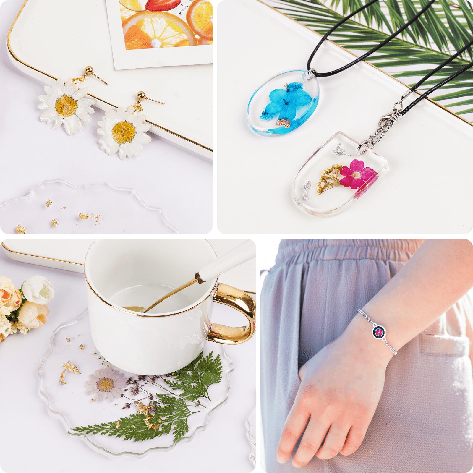 153 PCS Jewelry Making Kit / 85Pcs Dried Flowers Kit / Unique Resin Bezels, Beginner Resin Kit,Christmas gift, Resin Accessories for Keychains, Jewelry, Earrings,necklaces,Pendants,DIY Handmade Holiday Gift Crafts, Uv Light,Christmas Gifts - Let's Resin 153 PCS Jewelry Making Kit / 85Pcs Dried Flowers Kit / Unique Resin Bezels, Beginner Resin Kit,Christmas gift, Resin Accessories for Keychains, Jewelry, Earrings,necklaces,Pendants,DIY Handmade Holiday Gift Crafts, Uv Light,Christmas Gifts - Let's Resin