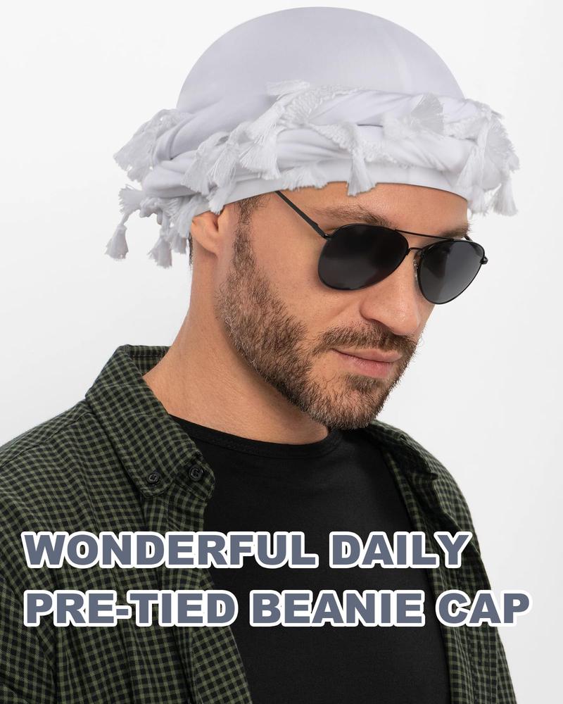 Turban for Men- Satin-Lined Durag Head Wrap for Fashion & Comfort - Multipurpose Head Scarf Head Warp for Men and Women