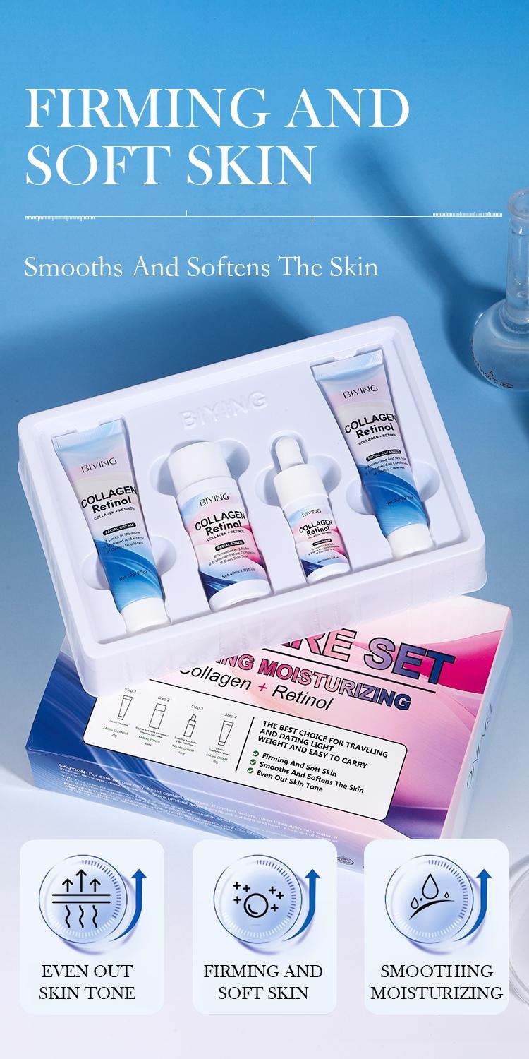 Collagen Retinol Skin Renewal Set, Firming Softening Brightening Even Tone, Skincare, Face Care Essentials