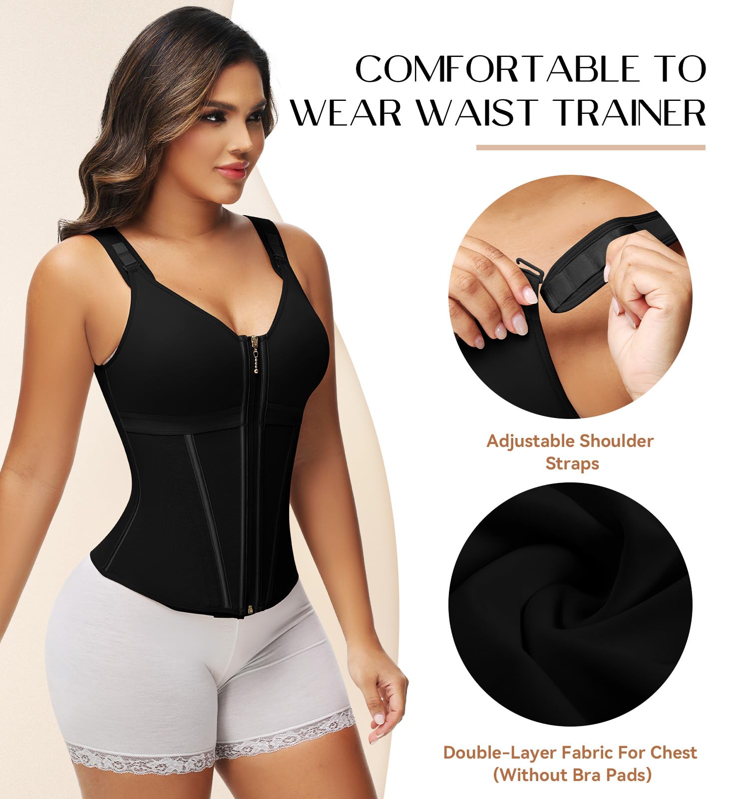 SHAPSHE Waist Shapewear for Women with Bra Girdle Workout Shapewear with Adjustable Shoulder Strap SHAPSHE Waist Shapewear for Women with Bra Girdle Workout Shapewear with Adjustable Shoulder Strap