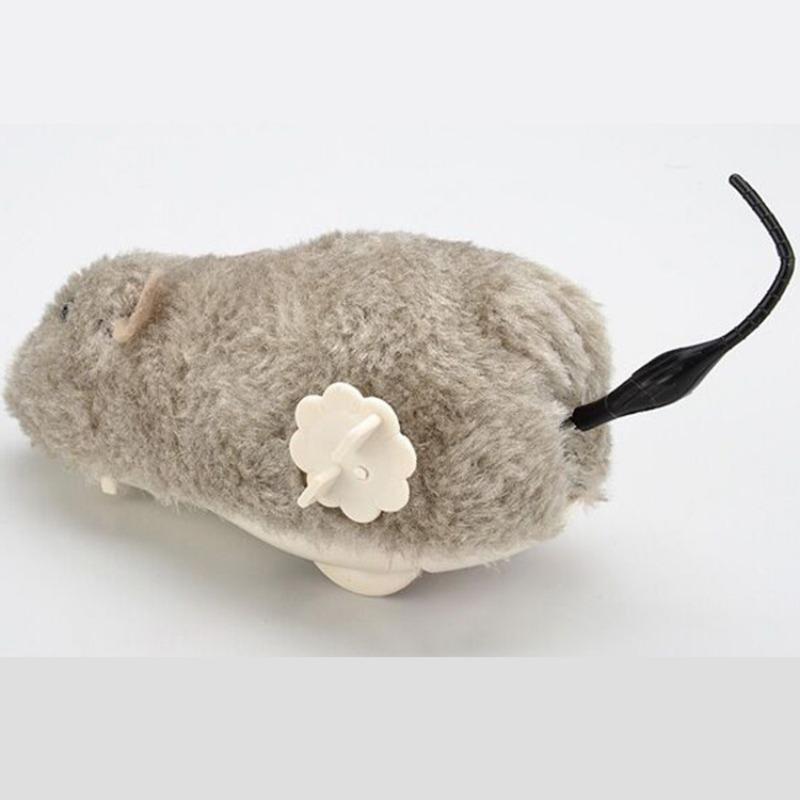 Cat Toy Clockwork Simulation Mice Battery Free Durable Indoor Cats Get High Relieve Boredom Interactive Plush Toys Pet Supplies