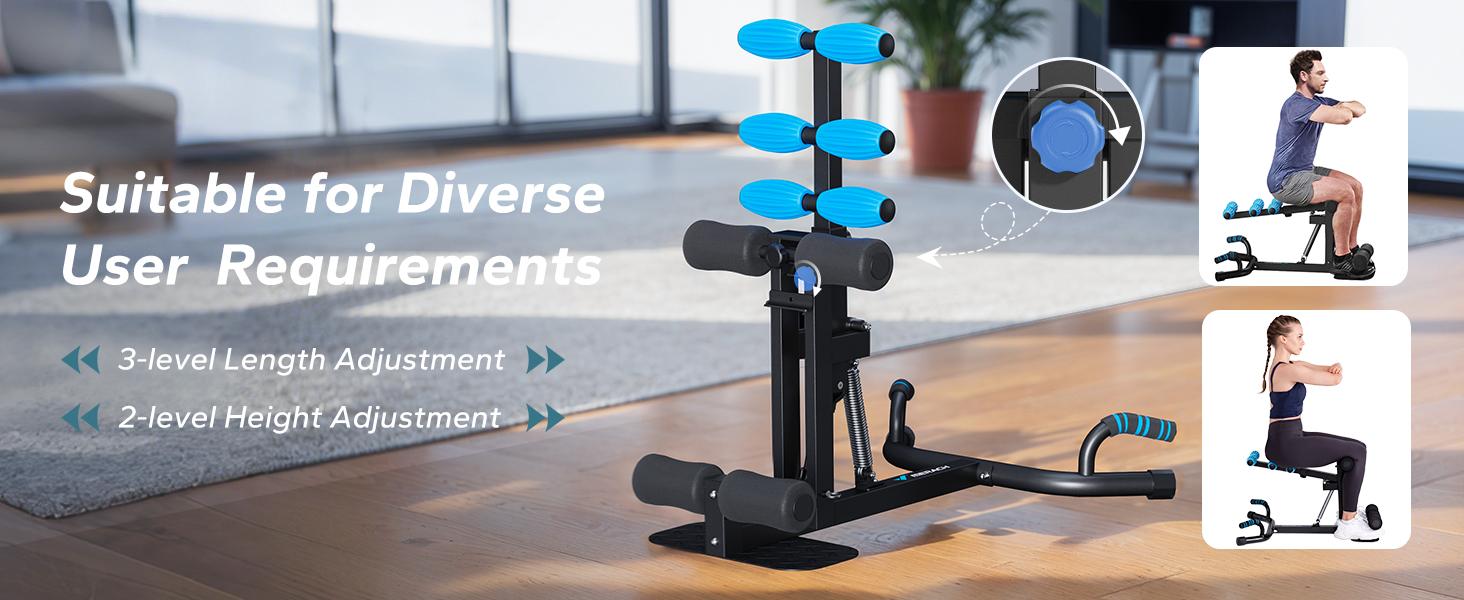 MERACH Deep Squat Machine, Adjustable Glutes workout for Home Gym Workout Training, Sit Up Machine for Abs and Muscle Building, Abdominal bench, Push Up Fitness Equipment,dealsforyoudays,  TikTokShopBlackFriday