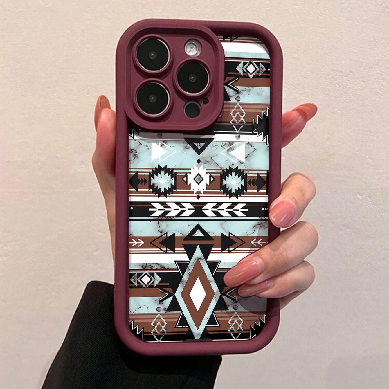 Sexy Wine Diamond Pattern Protective Case Cover Casing, Compatible with iPhone 11/12/16/16promax/16pro/16plus/13/14/15/15pro/15plus/7plus/8plus/x/XS Max/XR