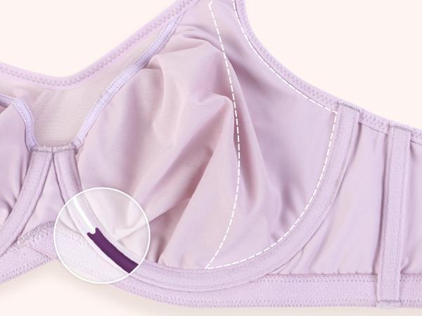 HSIA Cardi Comfort Soft Plus Size Underwire Smoothing Wide Strap Full Coverage Unlined Minimizer T-shirt Bra for Women SpringStatements HSIA Cardi Comfort Soft Plus Size Underwire Smoothing Wide Strap Full Coverage Unlined Minimizer T-shirt Bra for Women SpringStatements