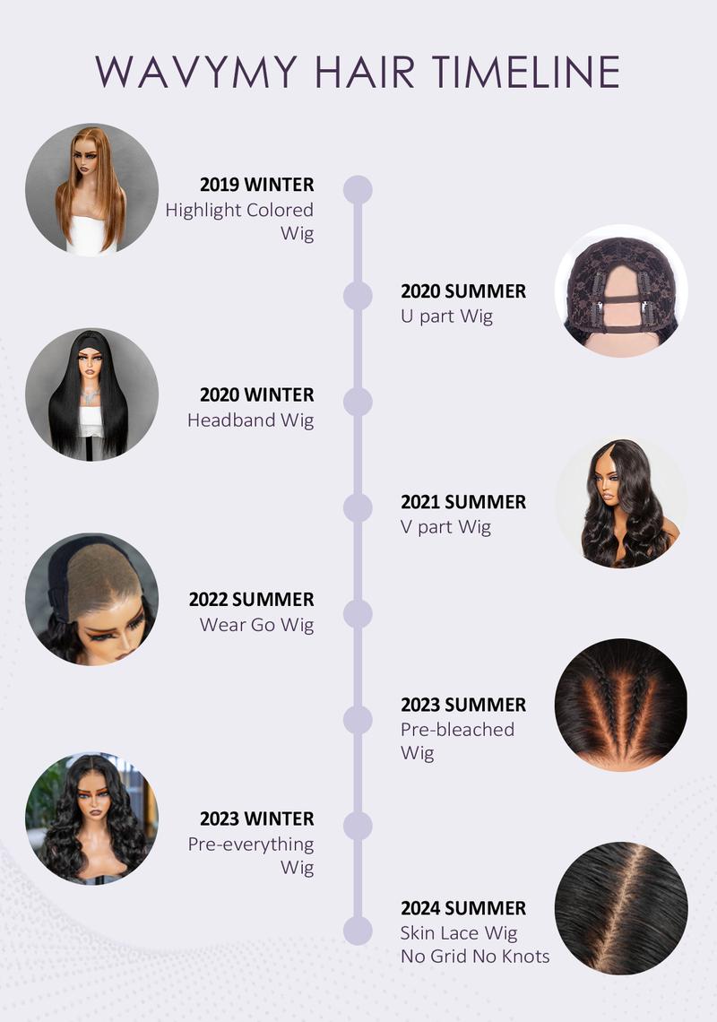 Wavymy Layered Cut 9x6 Tpart Wear Go Bob Yaki Straight Wig Natural Black Deep Part Lace Glueless Wig 180% Density 100% Human Hair