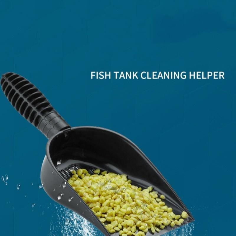 Multi-Functional Detachable Sand Sifter, Three-In-One Aquarium Bottom Cleaning Scoop, Reptile Substrate Cleaner, Cat Litter Scoop, Aquatic Decor Filter Tool