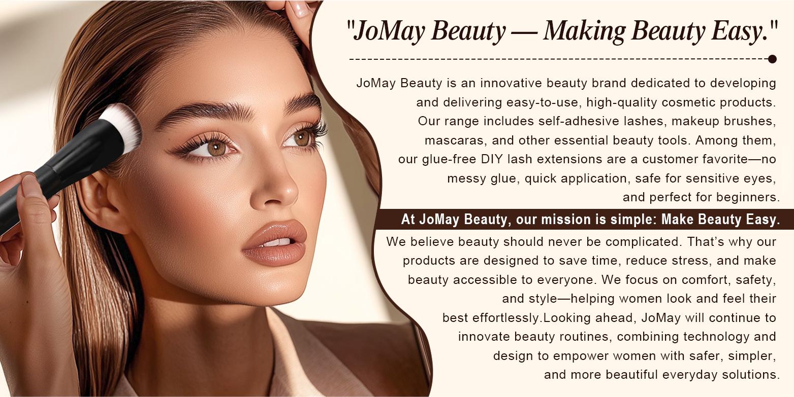 JoMay Foundation Brush for Liquid Makeup, Flat Top Kabuki Professional Make up Brushes for Blending, Cream, Powder,Blush Buffing Stippling Face Makeup Tools, Black (Black)