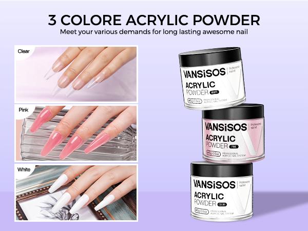 VANSISOS Pro Acrylic Nail Kit with UV Lamp - All-in-One Starter Set for Beginners | TikTok Favorite Nail Art Supplies & Charms Collection