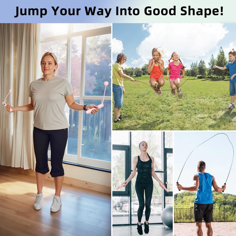 MOKO Cordless Jump Rope, Weighted Jump Rope with Counter, Jump Ropes for Fitness, Smart Skipping Rope for Crossfit, Gym, Burn Calorie, at-Home-Workout for Women Men Adult Kids MOKO Cordless Jump Rope, Weighted Jump Rope with Counter, Jump Ropes for Fitness, Smart Skipping Rope for Crossfit, Gym, Burn Calorie, at-Home-Workout for Women Men Adult Kids