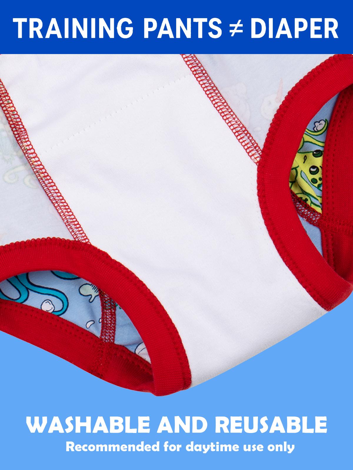 BIG ELEPHANT Toddler 10 Pack Potty Training Pants，Learning Pants for Boys