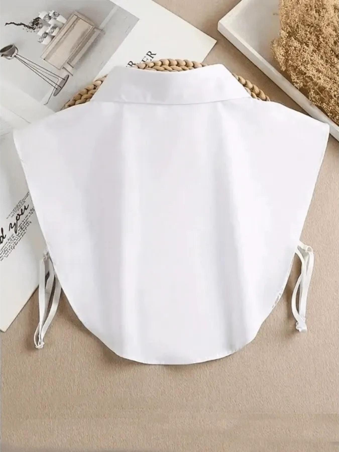 Women's Fashion Detachable Pointed Collar, Versatile Decorative Collar with Polyester Fabric