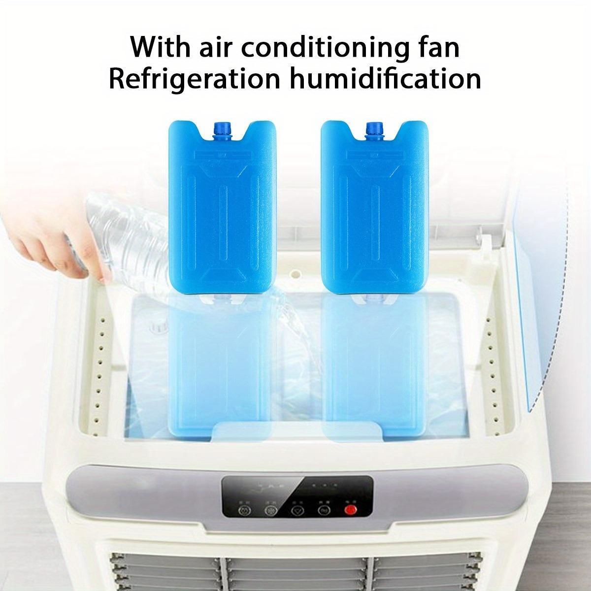 6pcs Cooler Ice Packs - Reusable (-5 C) Space-Saving Slim, Cold, Dry, Freezer Packs For Cooler Bags, Food Beverage, Refrigerator, Air Conditioner Fan, Lunch Boxes, Bento, Beach, Camp