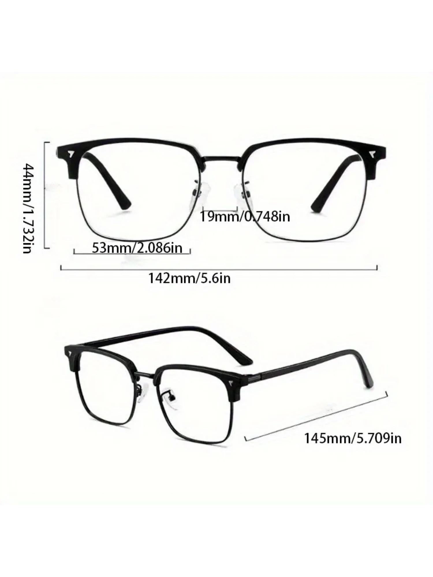 Unisex Fashion Anti Blue Light Photochromic Glasses Men Women Trendy Half Frame Glasses Photochromic Eyeglasses Trending Eyeglasses