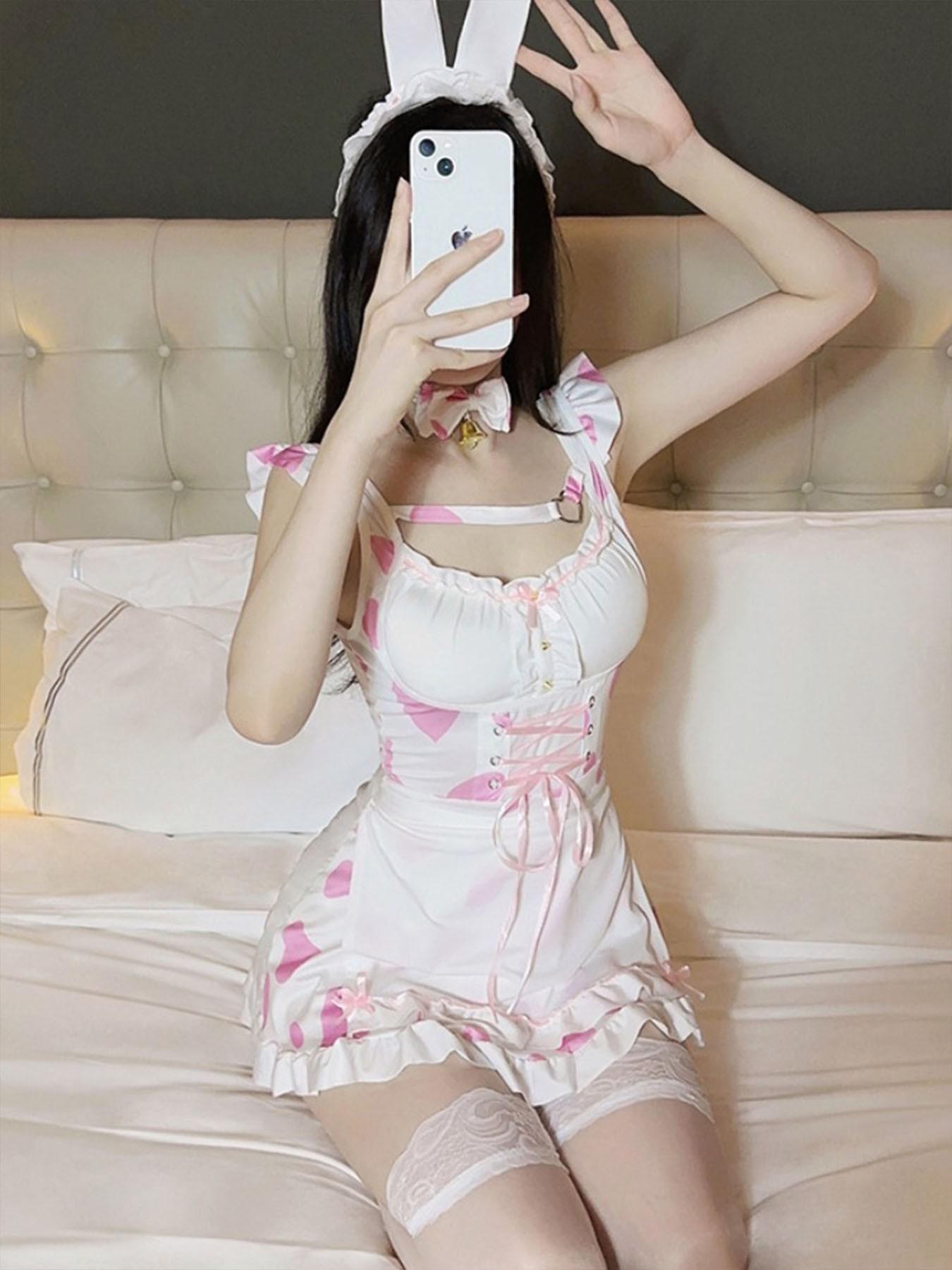 sexy waitress lingerie HOT PINK PASSION LINGERIE SET – The Sissy Market
