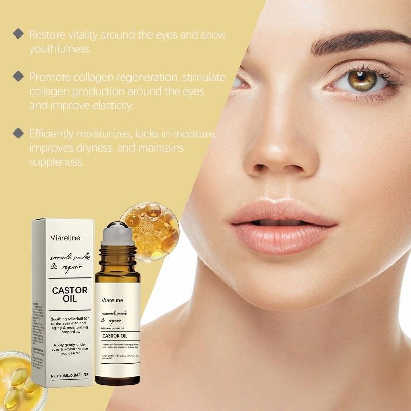 Castor Oil Eye Serum Anti-Wrinkle Remove Dark Circles Eye Bags Anti-Puffiness Lift Firm Ball Massage Moisturize Nourish Eye Care Castor Oil Eye Serum Anti-Wrinkle Remove Dark Circles Eye Bags Anti-Puffiness Lift Firm Ball Massage Moisturize Nourish Eye Care
