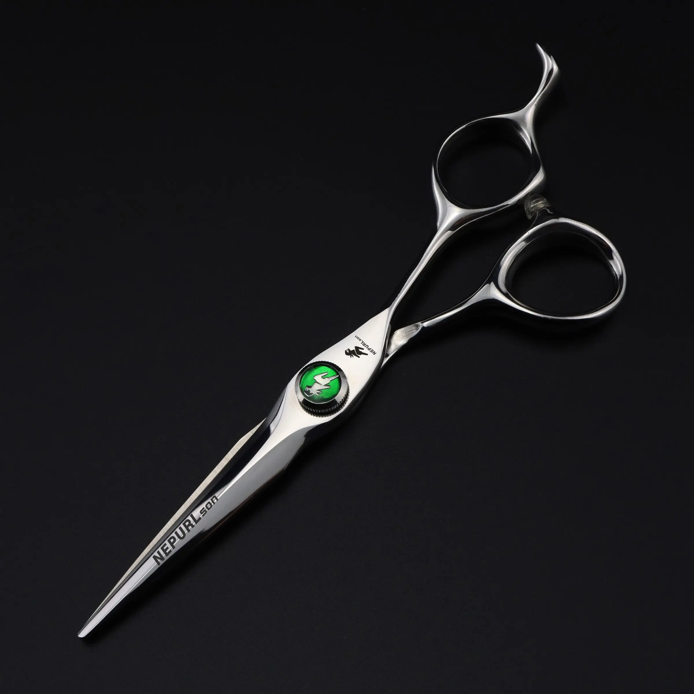 6.0 Inch High-End Haircut Scissors, 440C Stainless Steel, Ergonomic Right-Hand Design, Unisex, Home Use, Grooming, Trimming and Thinning Clippers