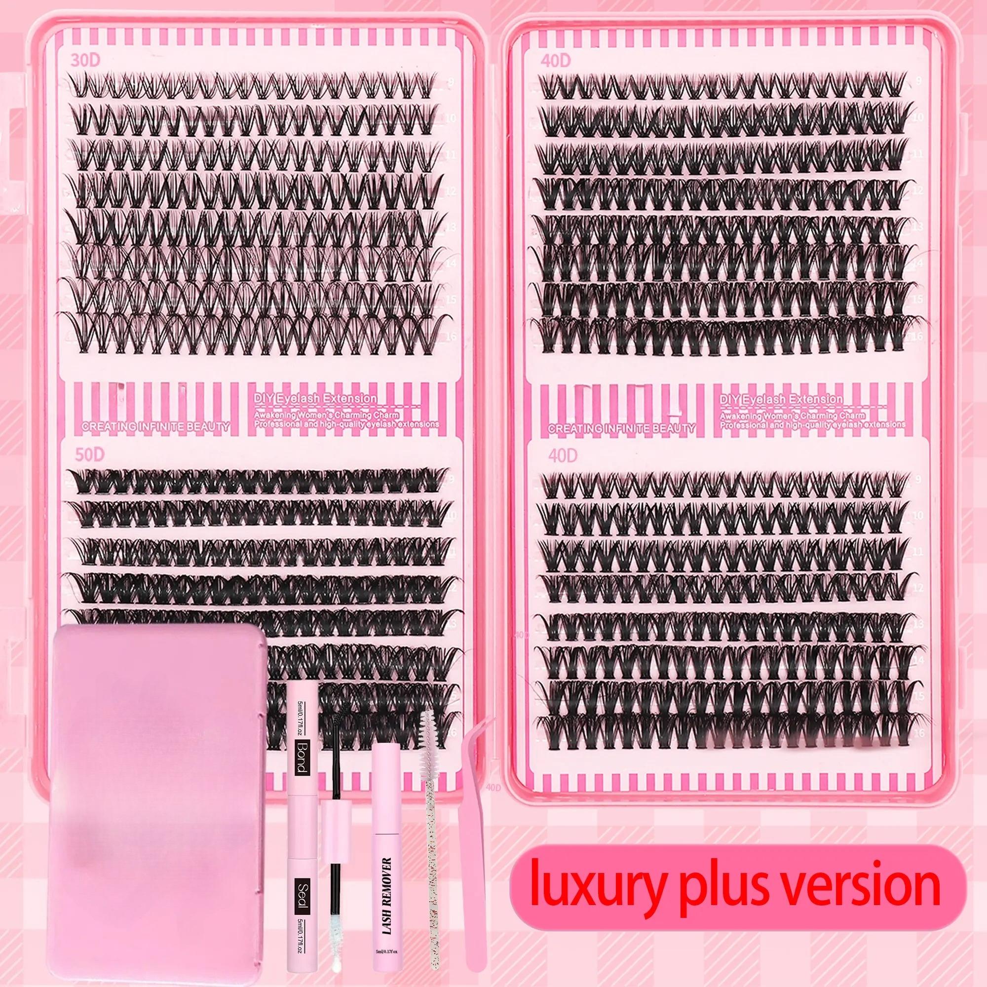 Lashes Lash Clusters Eyelashes Lash Clusters Extensions Kit Eyelash Extension Kit Eye Lashes, Lash Extension Kit Lashes Clusters KitWispy Manga Lashes, Individual Lashes Eyelash Extension Lashes Halloween Makeup 30D40D50D, D Curl 9-16mm Mixed Length