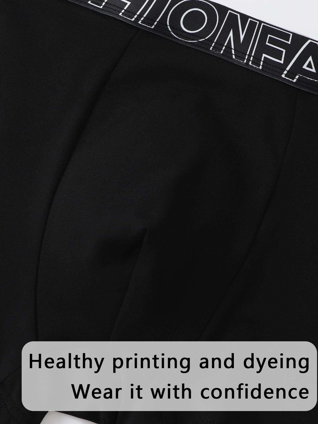 Trendy men's boxer briefs, quick-drying and sweat-wicking boxers, stylish waistband, suitable for both daily wear and sports