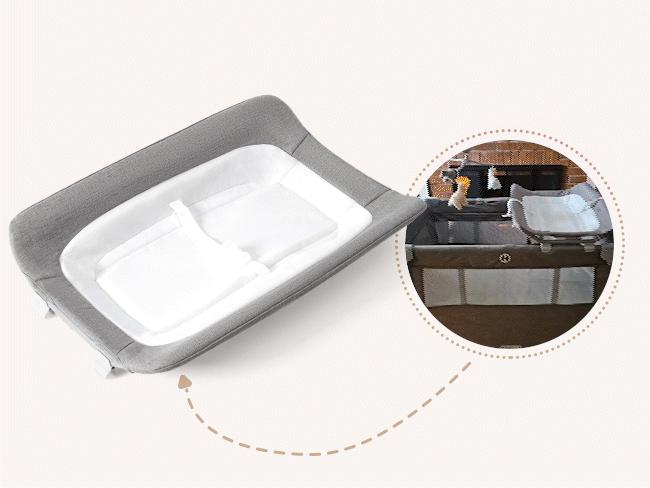 HARPPA Saimia | 5-in-1 Pack and Play Baby Bassinet & Playard, Bedside Sleeper with Mattress, Rocking Bassinet for Baby, Diaper Changing Baby Cribs, Foldable Playpen for Travel