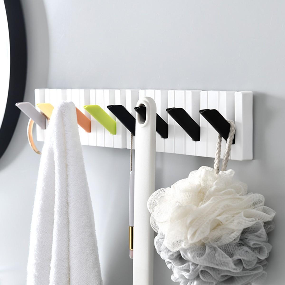1 piece piano hook wall sticking umbrella key bag wrap coat hat hanger hook hook kitchen hook storage rack