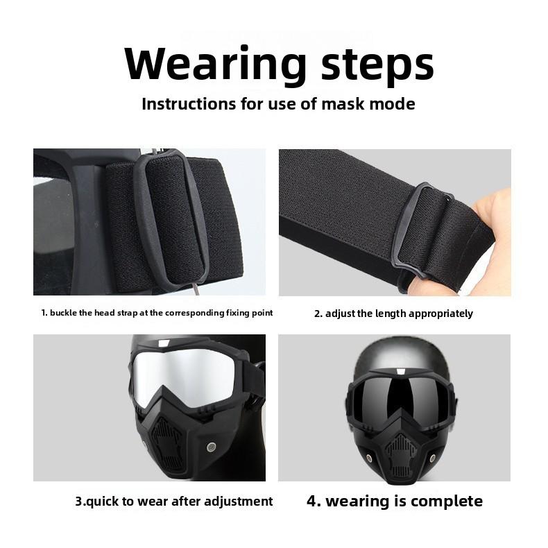 Welding protective mask, anti-splash, anti-glare, heat-insulating, anti-fog, labor protection, construction site work goggles, breathable hole mask