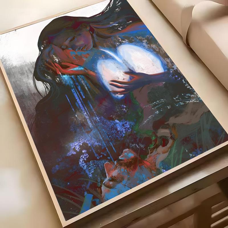 Ad Astra D-Disco Elysium Poster HD Waterproof Self-Adhesive Art Vibrant Wall Print for Living Room Bedroom Bar Parlor Home Decor Gift Fade-Resistant Easy-Apply Durable Dly Artwork