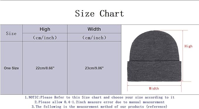 Solid Color Beanie Hat, Perfect Valentine's Day Gifts for Him, Warm Winter Knit Hat for Men & Women, Cozy Fitted Daily Beanie